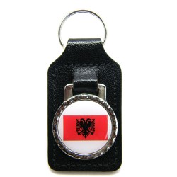 Albania Black Keyfob